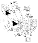 Page B Diagram and Parts List for 116-418D701 1996 Yard Man Lawn Mower